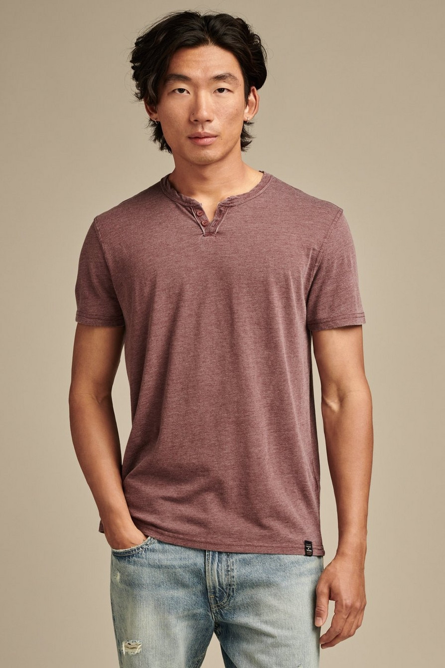 VENICE BURNOUT NOTCH NECK TEE | Lucky Brand