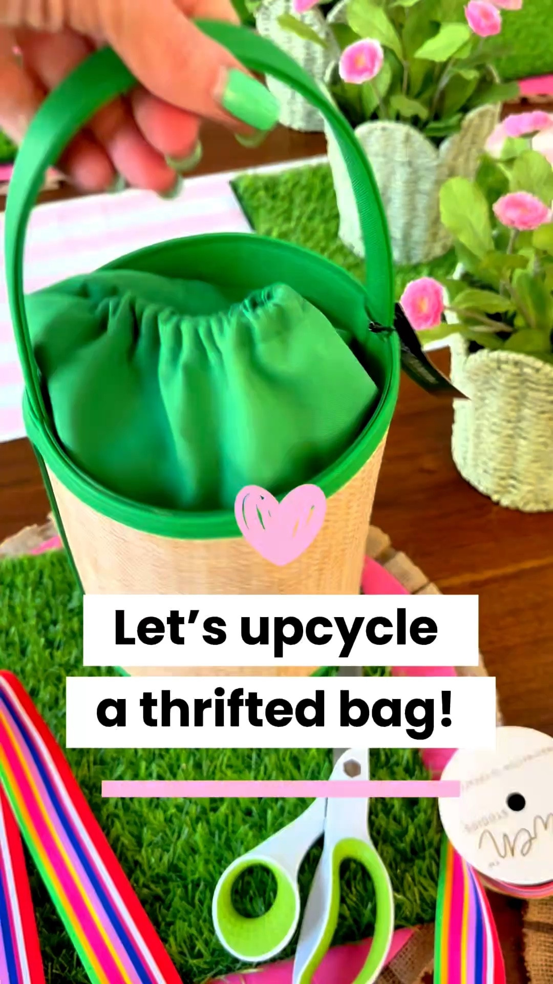 Upcycle a thrifted bag with me!! So much fun, she turned out sooo cute!!! 🌷🌷🌷🌷🎀

#LTKSeasonal #LTKOver40 #LTKvlog
