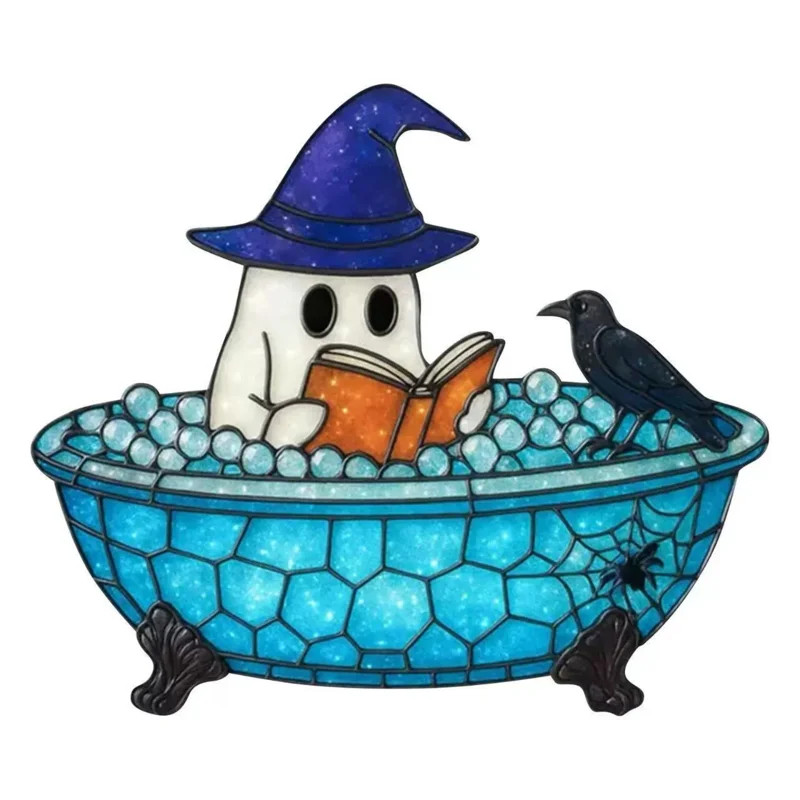 Halloween Bathtub Ghost Reading Night Light Night Lights For Bedrooms Living Rooms Dining Tables ... | Wayfair North America
