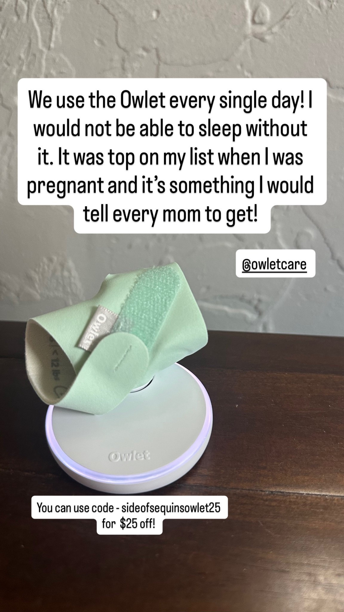 Use my code - sideofsequinsowlet25 for $25 off!!!! A mom must have for baby!