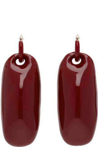 Red Standard Blocks Drop Earrings | SSENSE
