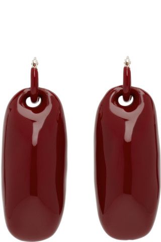 Red Standard Blocks Drop Earrings | SSENSE