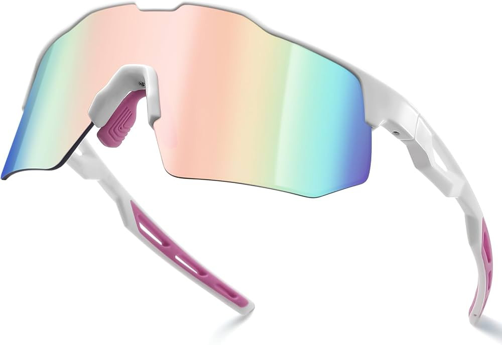 Sunglasses Wrap Around Sport for Men Women, UV 400 Protection Cycling Baseball Running Golf Drivi... | Amazon (US)