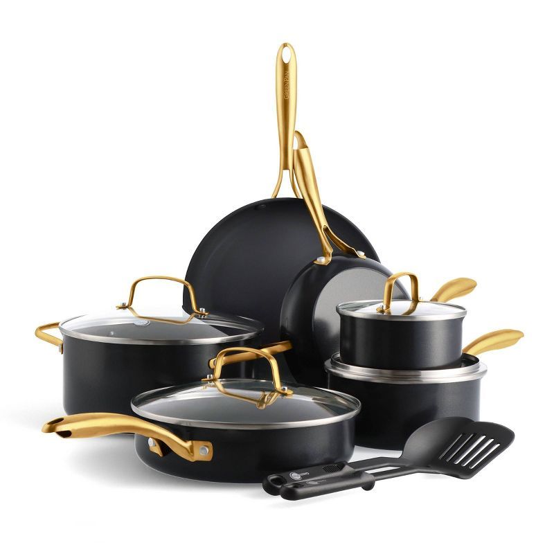 GreenPan Studio 12pc Cookware Set - Black | Target