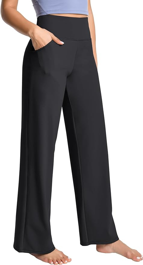 BUBBLELIME Bootleg/Wide Legs Yoga Pants Bootcut | Amazon (US)
