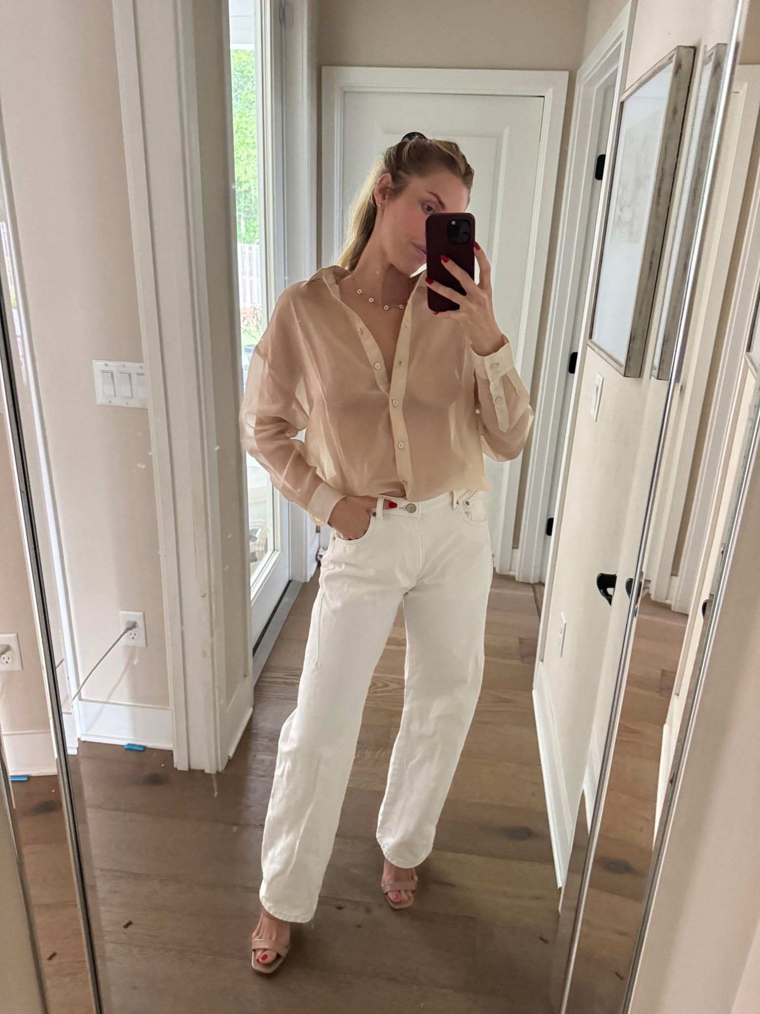 Sheer 😎 added nip covers! 