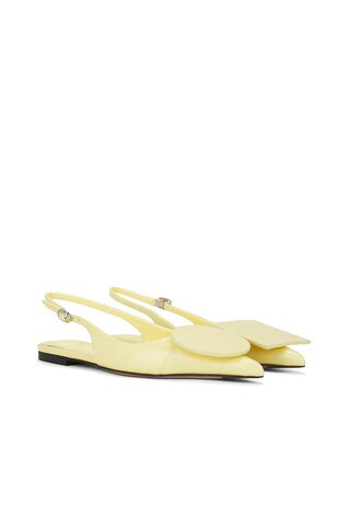 JACQUEMUS Les Slingbacks Duelo in Lemon | FWRD 