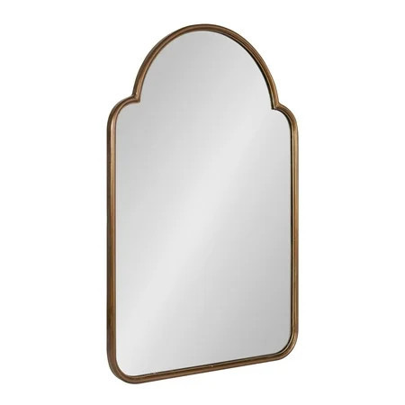 Kate and Laurel Arthell Scalloped Mirror, 24 x 36, Antique Gold, Vintage Farmhouse Arched Scallop Wall Mirror with Sleek Frame and Substantial Reflective Surface | Walmart (US)
