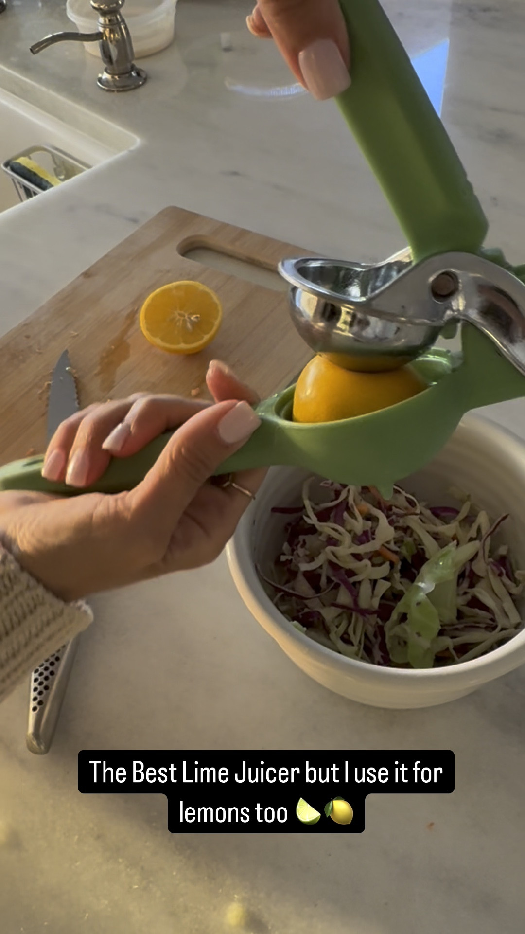 Chef’n Citrus Handheld Juicer 🍋🍋‍🟩 This is the best I’ve tried! Squeezed out every last drop. Limes or lemons.

#LTKFamily #LTKFindsUnder100 #LTKHome