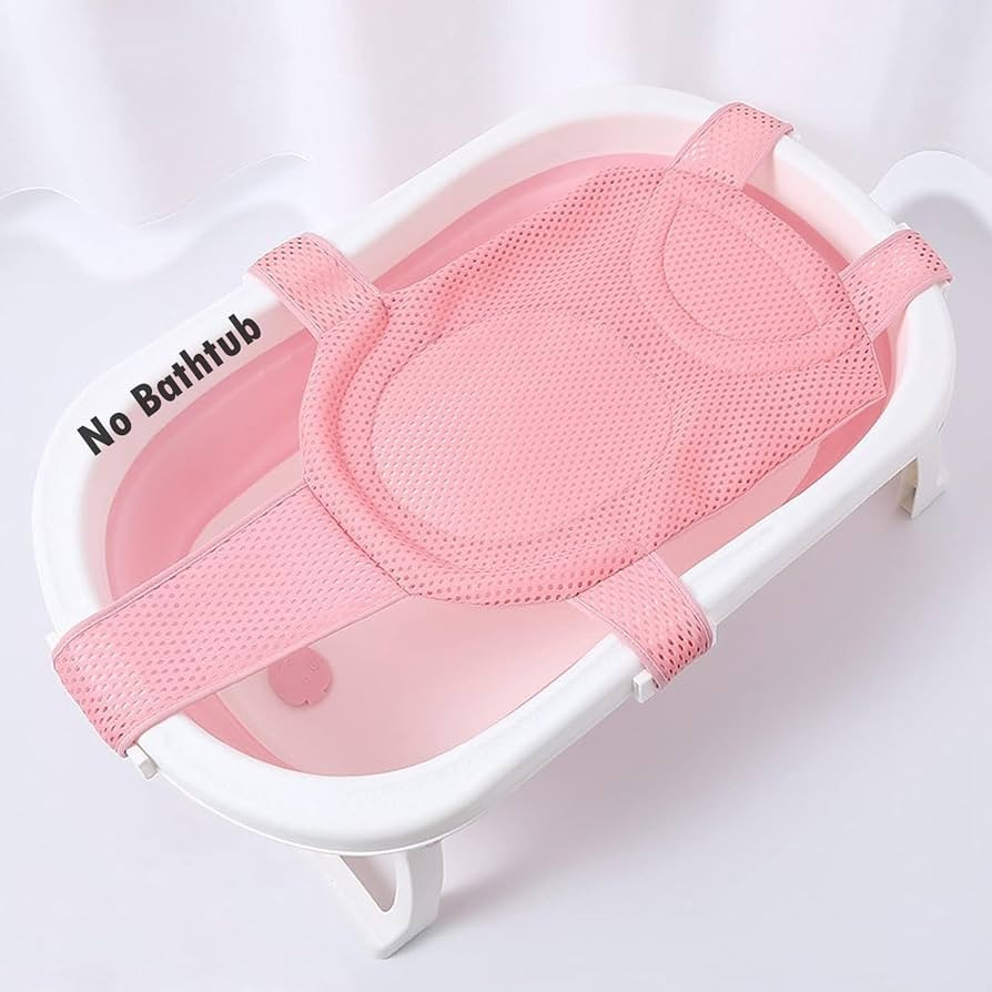 Baby Bath Support Mesh Pad Newborn Bath Tub Seat Net Non-Slip Baby Tub Mat Floating Bathtub Seat ... | Amazon (US)