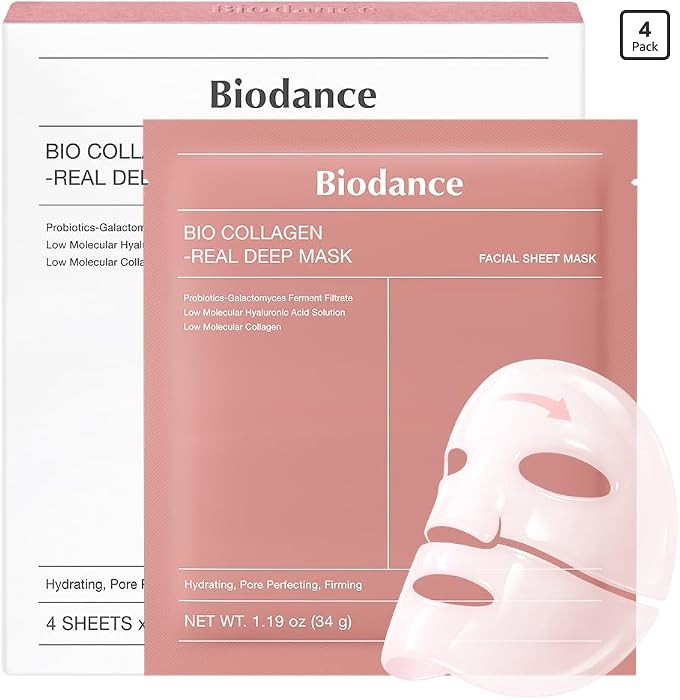 Real Deep Mask, Hydrating Overnight Hydrogel Mask, Pore Minimizing, Elasticity Improvement, 34g x4ea | Amazon (UK)