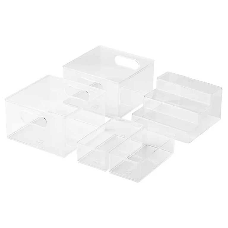 The Home Edit 5 Piece Pantry Edit, Plastic Modular Storage System - Walmart.com | Walmart (US)