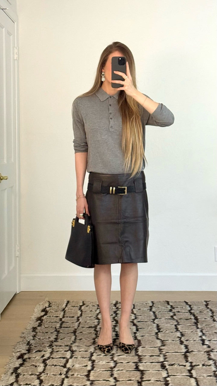 Tory Burch SS26 inspired outfit using a vintage skirt I found on @poshmark for 20 bucks baby. 

#stylingtips #secondhandfashion #outfitideas #vintagefashion