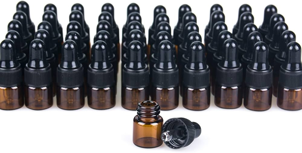 Sample Dropper Bottles, Mini Dropper Bottles with 2 Pcs Plastic Droppers for Traveling Essential ... | Amazon (US)