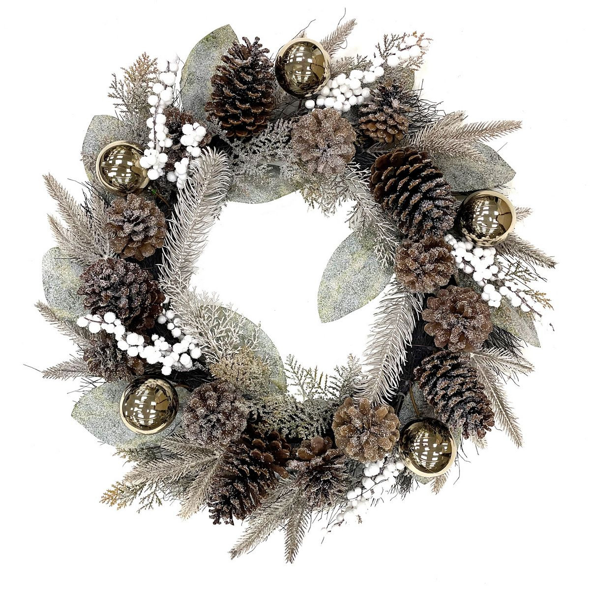St. Nicholas Square® Pinecone Berry Wreath Decor | Kohl's