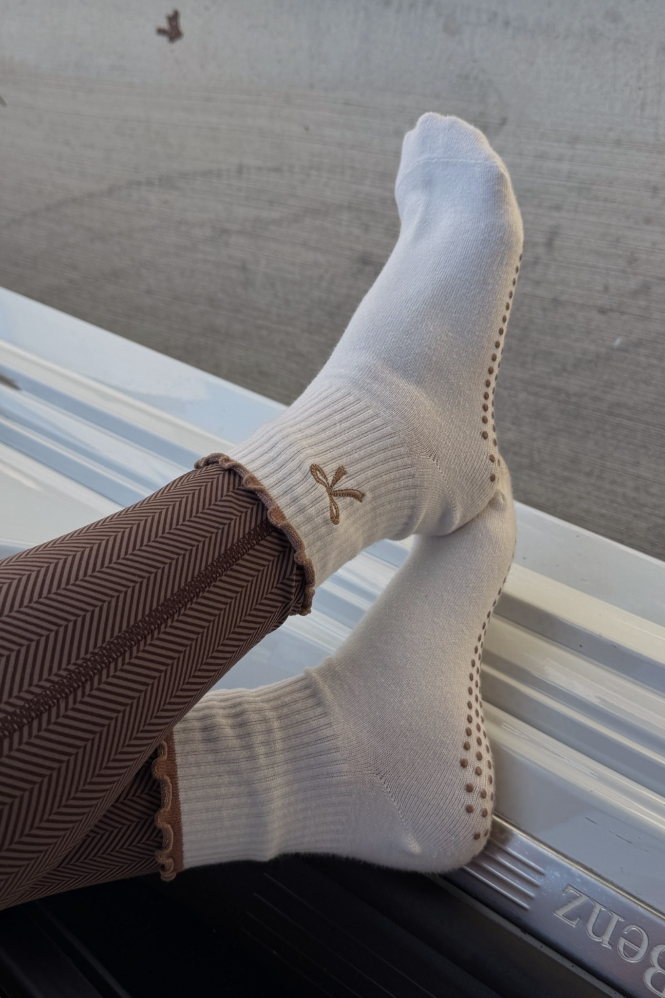 i just love these pilates socks from amazon!