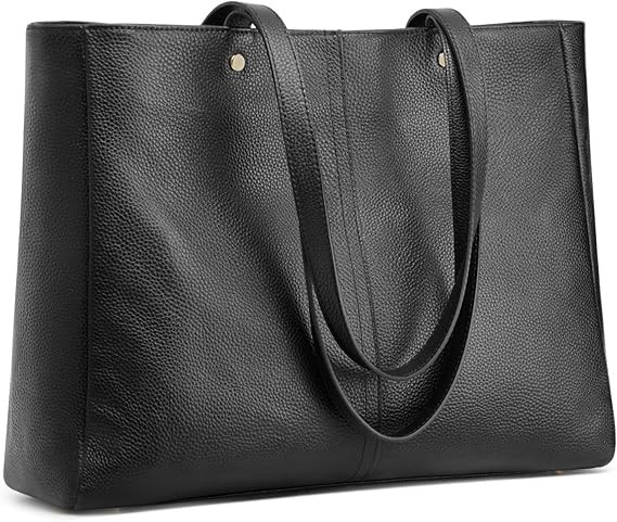 Kattee Women’s Soft Leather Work Tote Shoulder Bag,Large Capacity Designer Satchel Handbags wit... | Amazon (US)