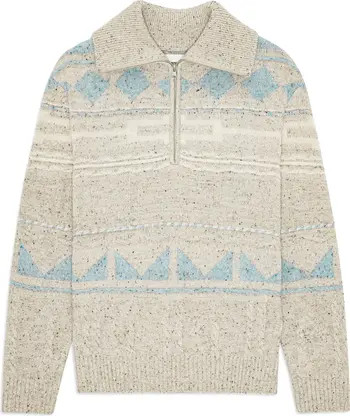 William 6697 Fair Isle Half Zip Sweater | Nordstrom