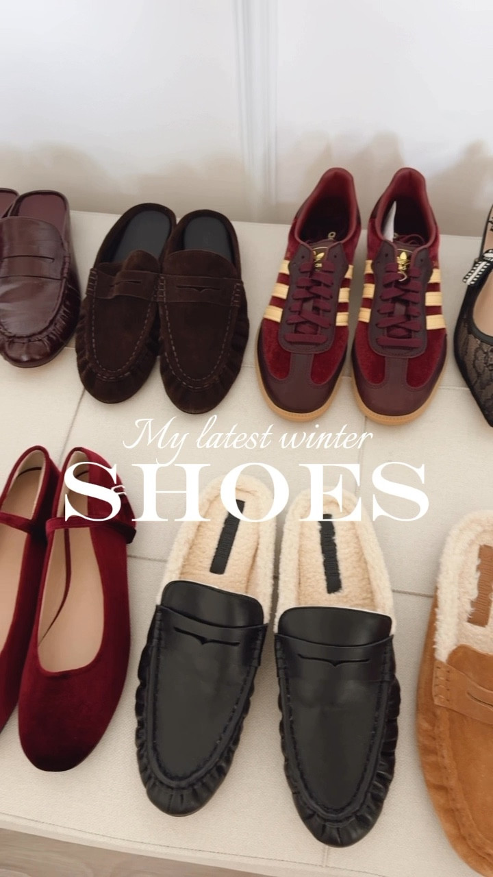 My latest winter shoes
I’m loving all of my newest purchases! Super comfortable, stylish, and versatile.
Fits true to size 
Ballet flat 
Mule
Loafer
Sneakers 
Heels

#LTKSeasonal #LTKootd #LTKU