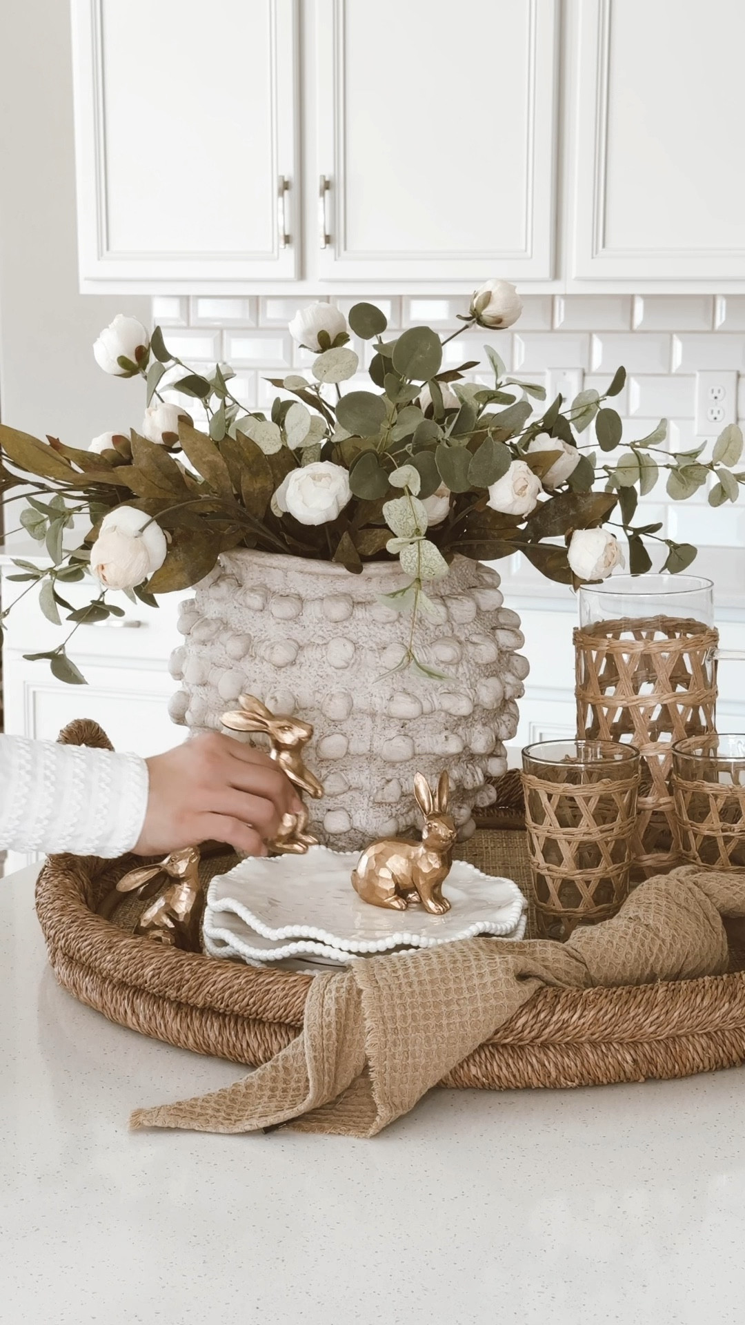 Who else is excited for Spring!? Sharing this super cute find 🌿 Comment DECOR to get the links 🌿
.
.
.
.
Kitchen tray decor
Kitchen decor
Spring Decor 
Easter Decor
Neutral Decor
Neutral Home
.
.
.

#neutralkitchen #neutraldecor #kitchendecor #traydecor #easterdecor #springdecor #homedecor 

#LTKSeasonal #LTKMostLoved #LTKhome