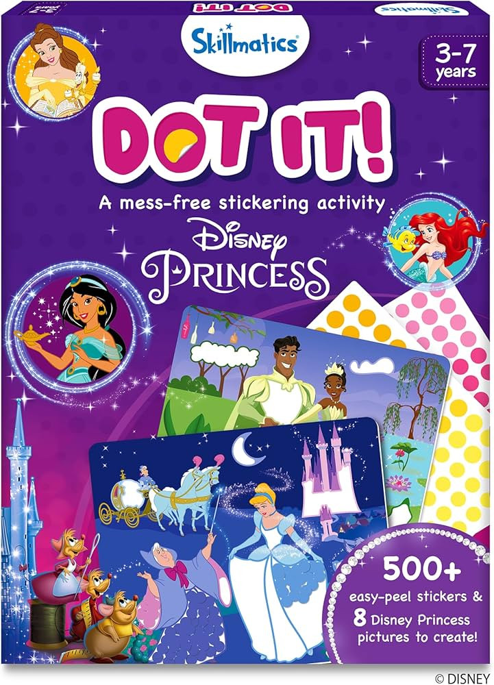 Skillmatics Art Activity - Dot It Disney Princess, No Mess Sticker Art for Kids, Stocking Stuffer... | Amazon (US)