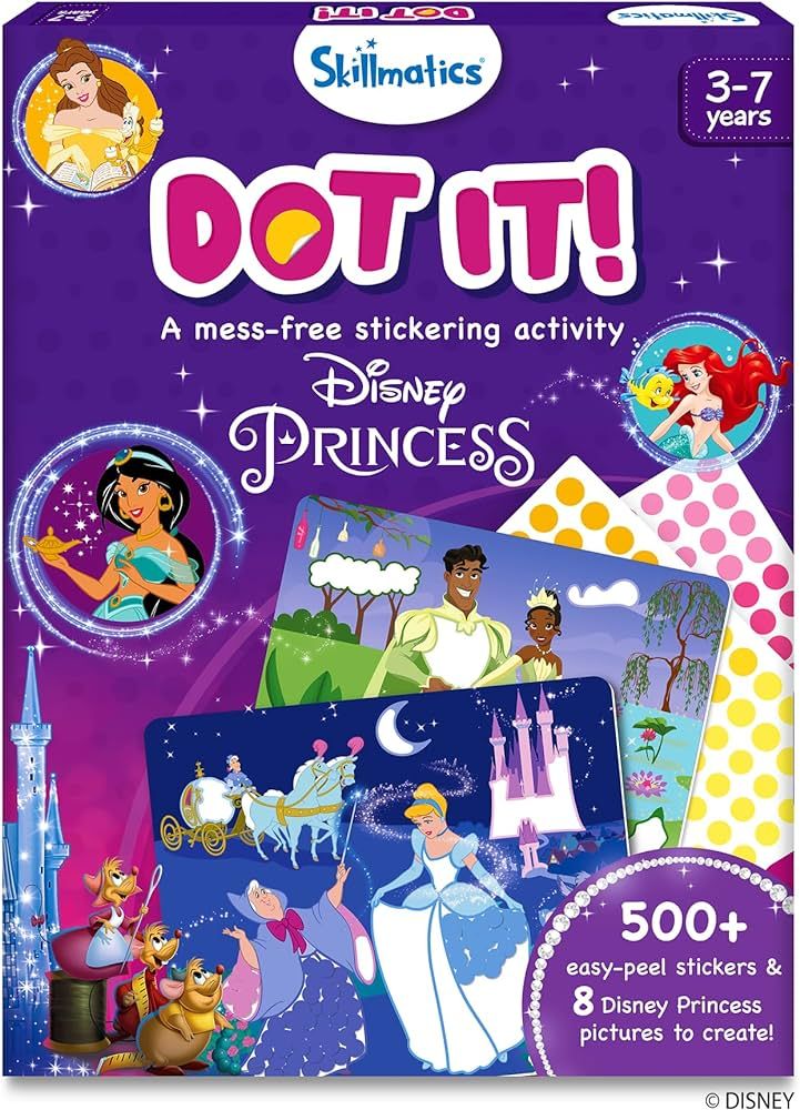 Skillmatics Art Activity - Dot It Disney Princess, No Mess Sticker Art for Kids, Craft Kits, DIY ... | Amazon (US)