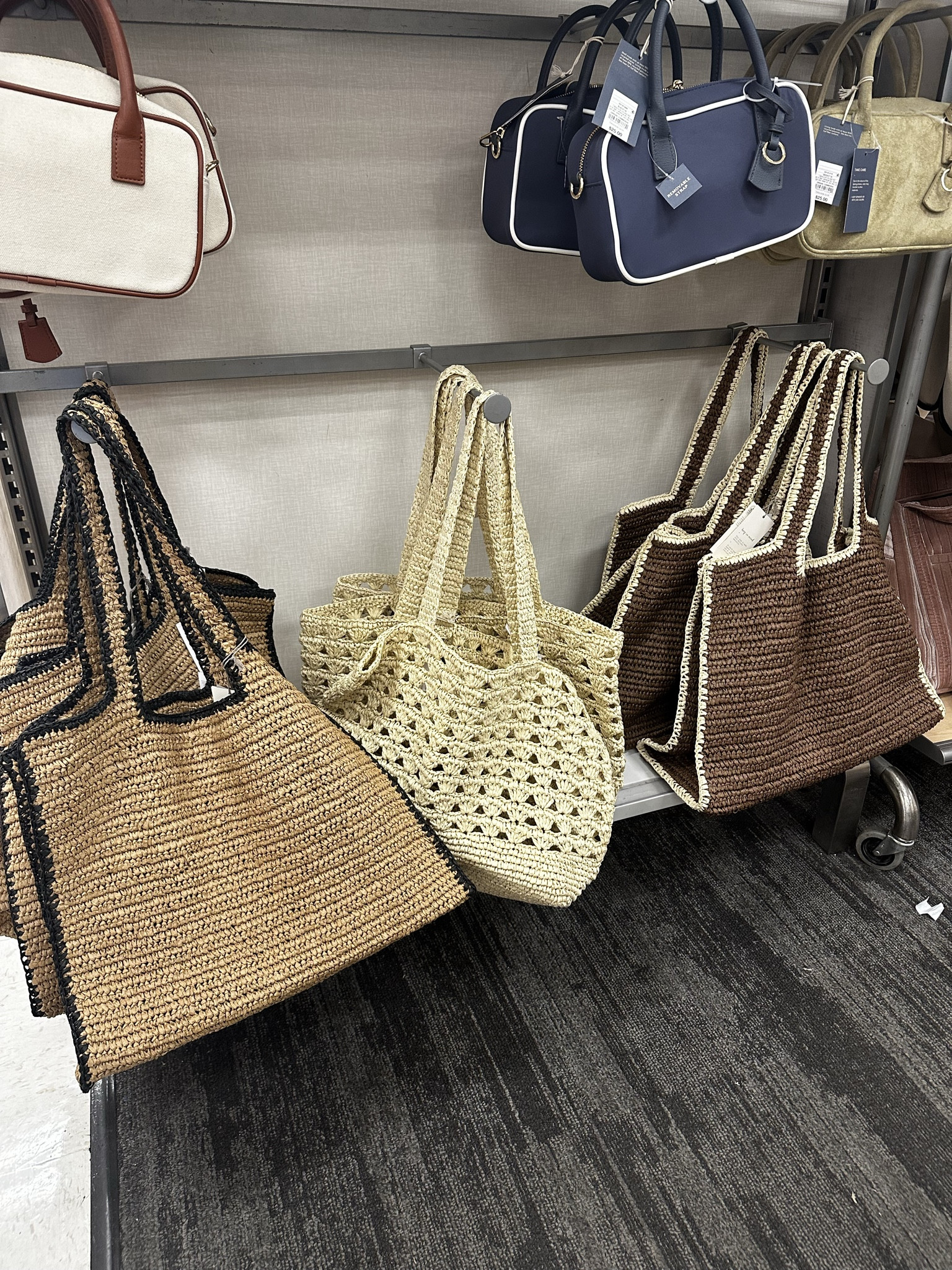 So many cute straw purses at Target 