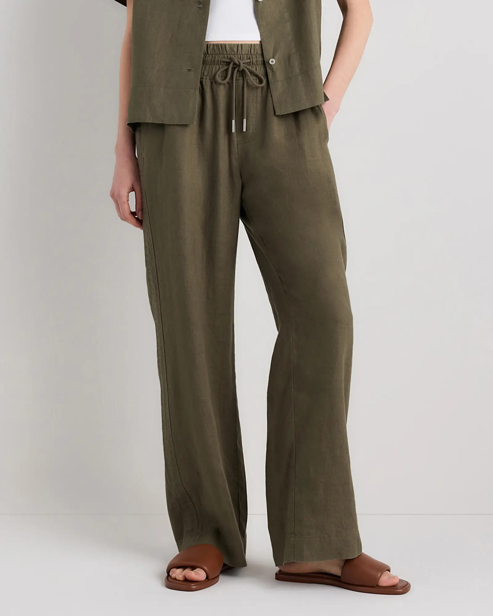 100% European Linen Wide Leg Pants | Quince