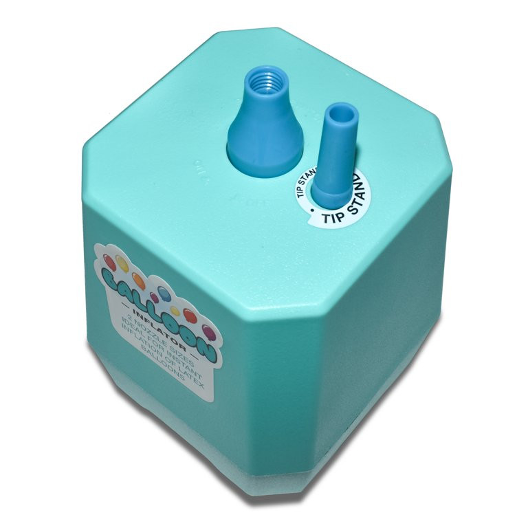 7" Blue Electric Balloon Inflator, with Extendable Tip and Balloon Knotter, by Way To Celebrate | Walmart (US)