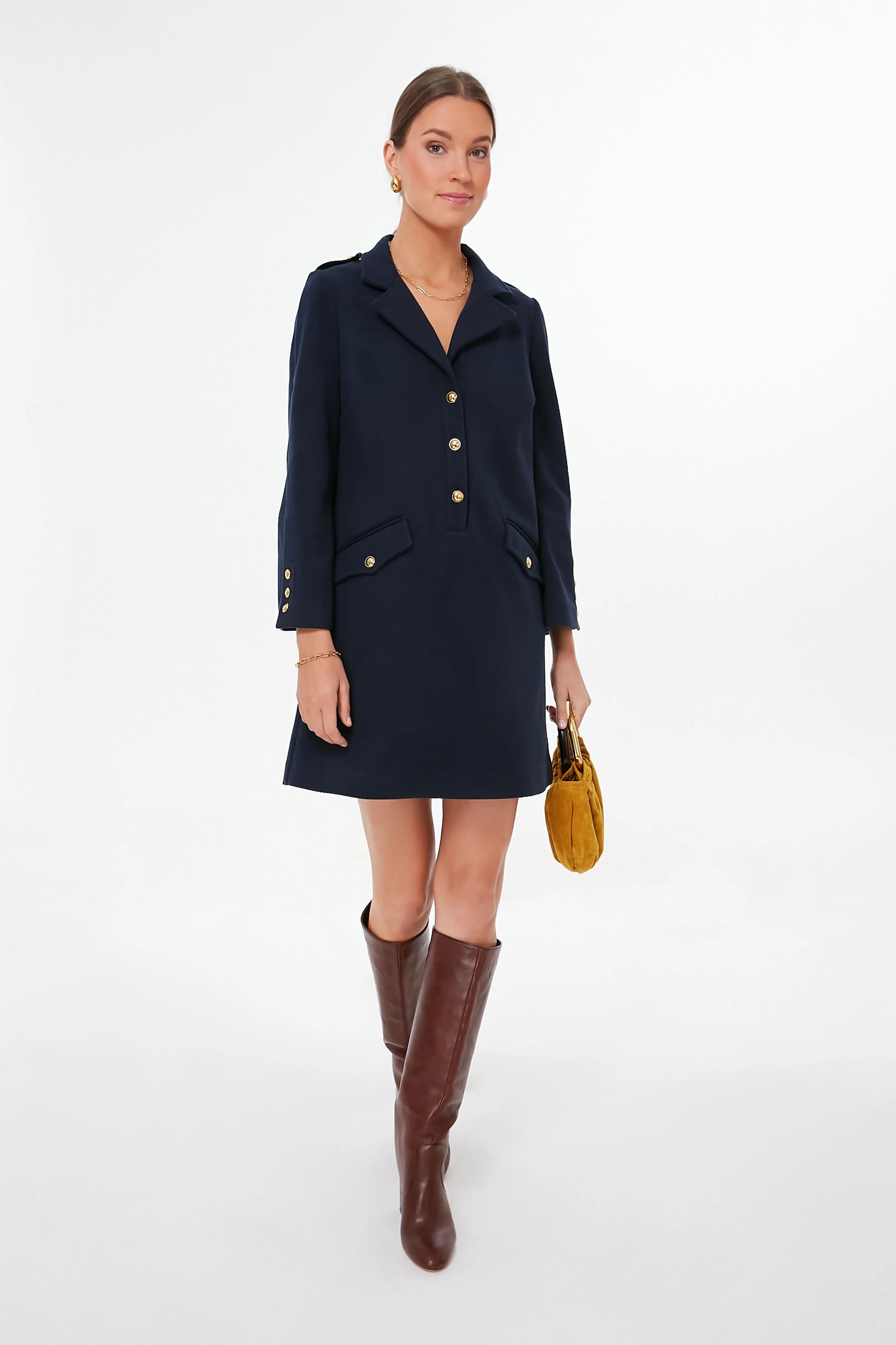 Navy Malia Dress | Tuckernuck (US)