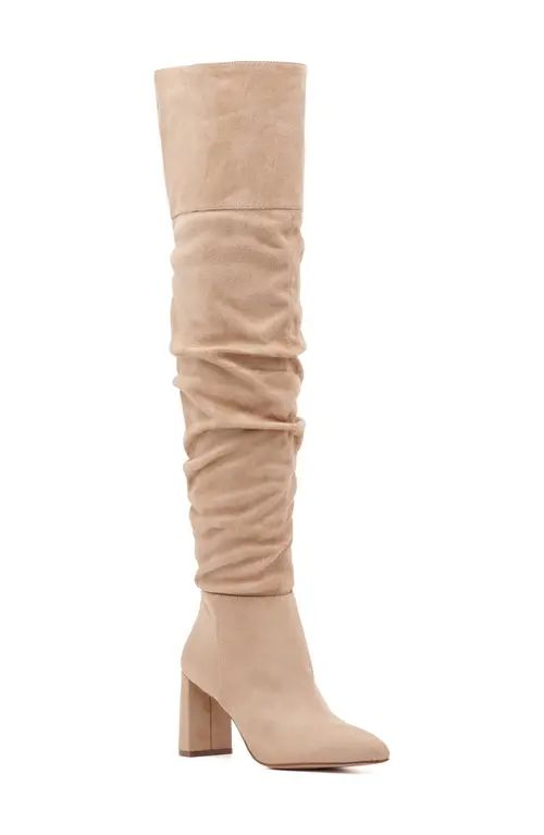 Jessica Simpson Alexiana Over the Knee Boot in Almond at Nordstrom, Size 5 | Nordstrom