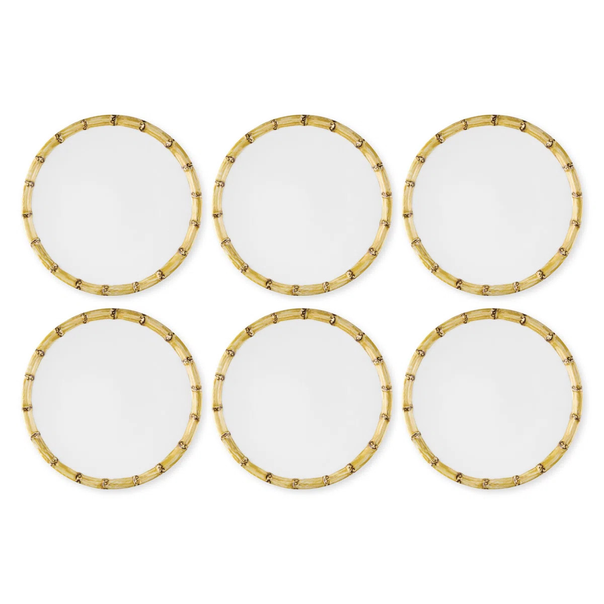 Bamboo, 9" Melamine Plate S6 (Set of 6) | Wayfair North America