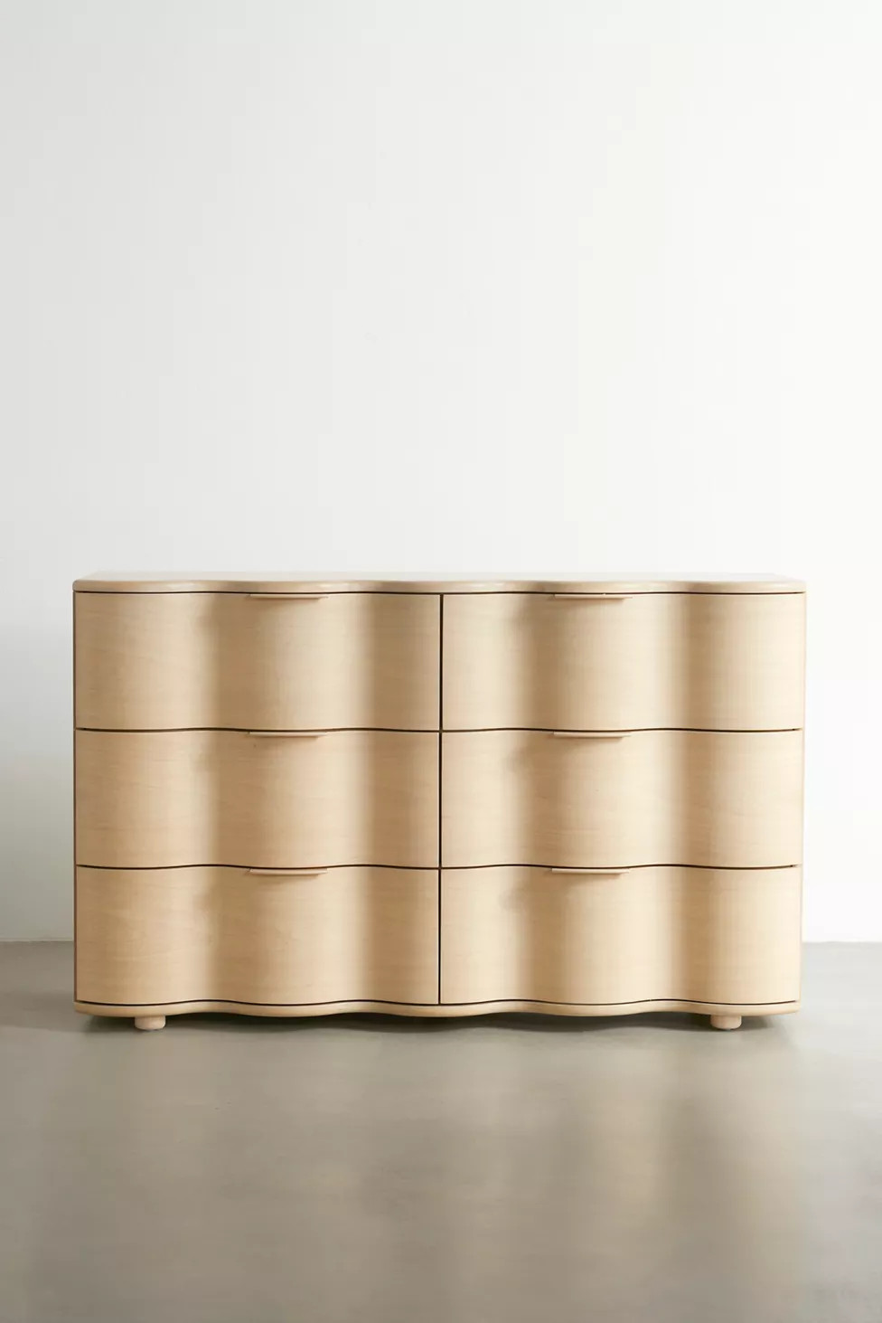 Aria 6-Drawer Short Squiggle Dresser | Urban Outfitters (US and RoW)