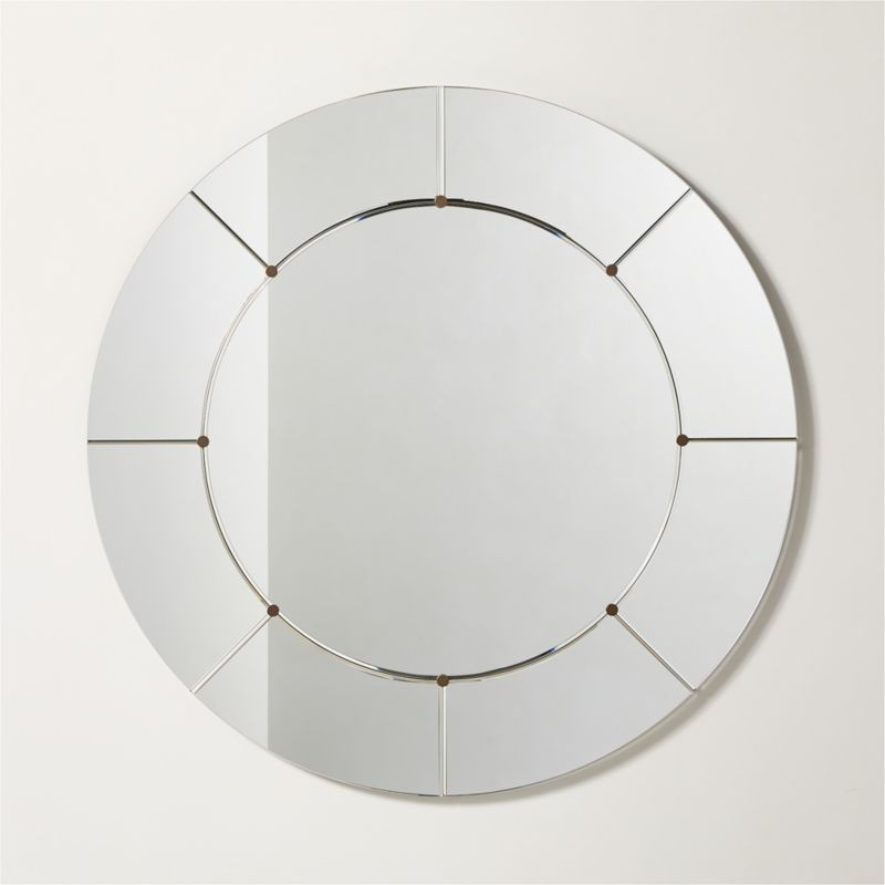 Academy Round Wall Mirror 36" | CB2 | CB2