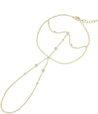 Electric Picks Dancing Queen Hand Chain Line Bracelet - Gold | Dillard's