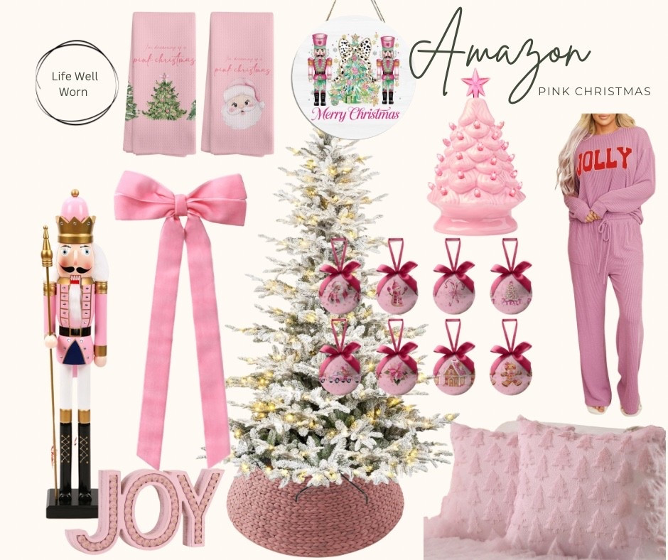 Pink Christmas everything 🎀✨ Soft pastels, nutcrackers, bows, ornaments, cozy PJs… all from Amazon and all linked for the sweetest holiday vibe. Shop the full look on LTK!
#LTKHoliday #AmazonHome #PinkChristmas #Amazon #HolidayDecor 

#LTKHoliday #LTKHome