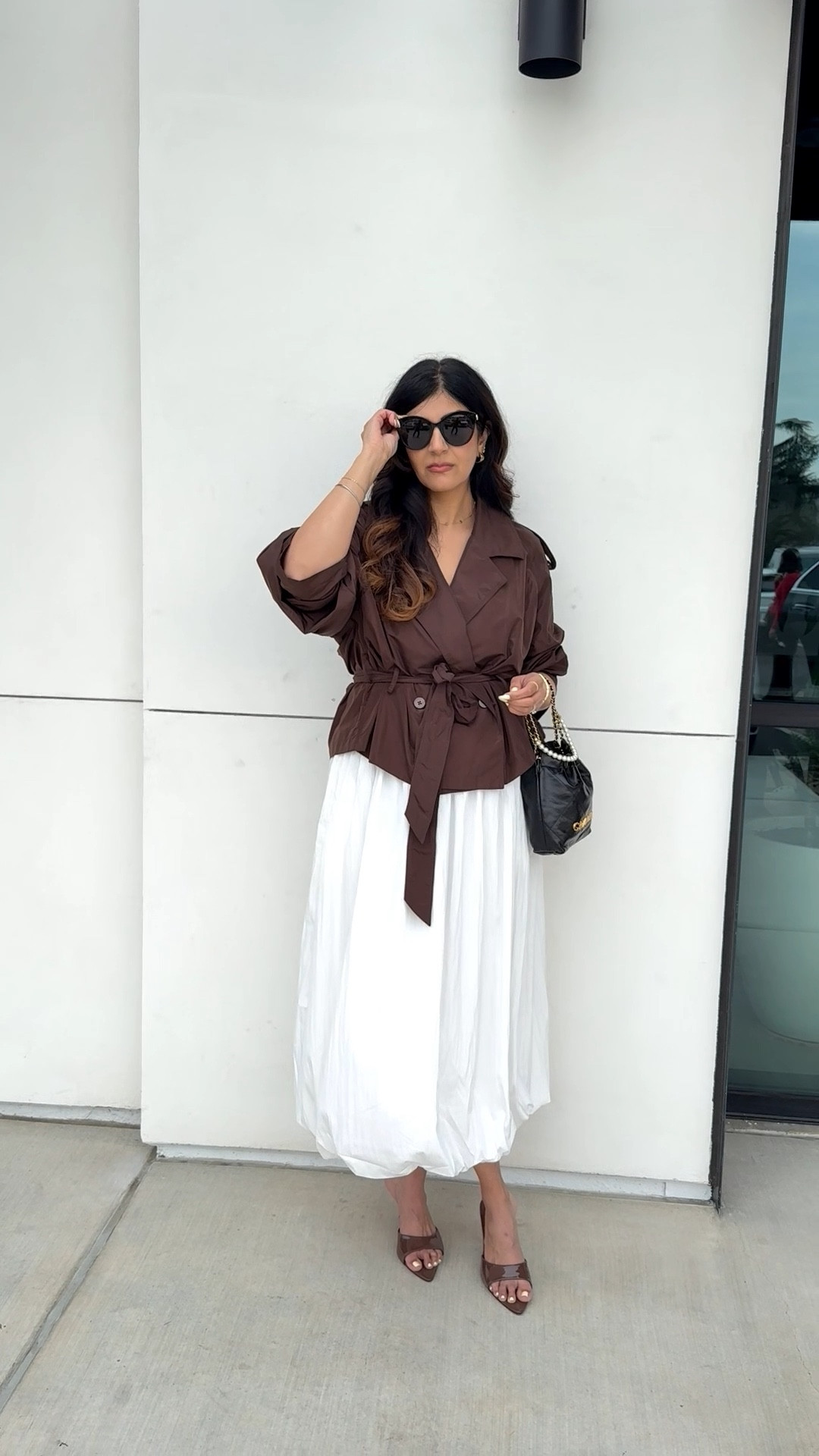 Styling this belted Jacket as a shirt and pairing it with a white bubble skirt. 
Wearing large in jacket and large in skirt. 

Wear to:
- the office
- Easter 
- datenight 
- brunch
- weekend

#springoutfit #springworkwear #easteroutfit #spring #bubbleskirt 

#LTKMidsize #LTKWorkwear #LTKootd