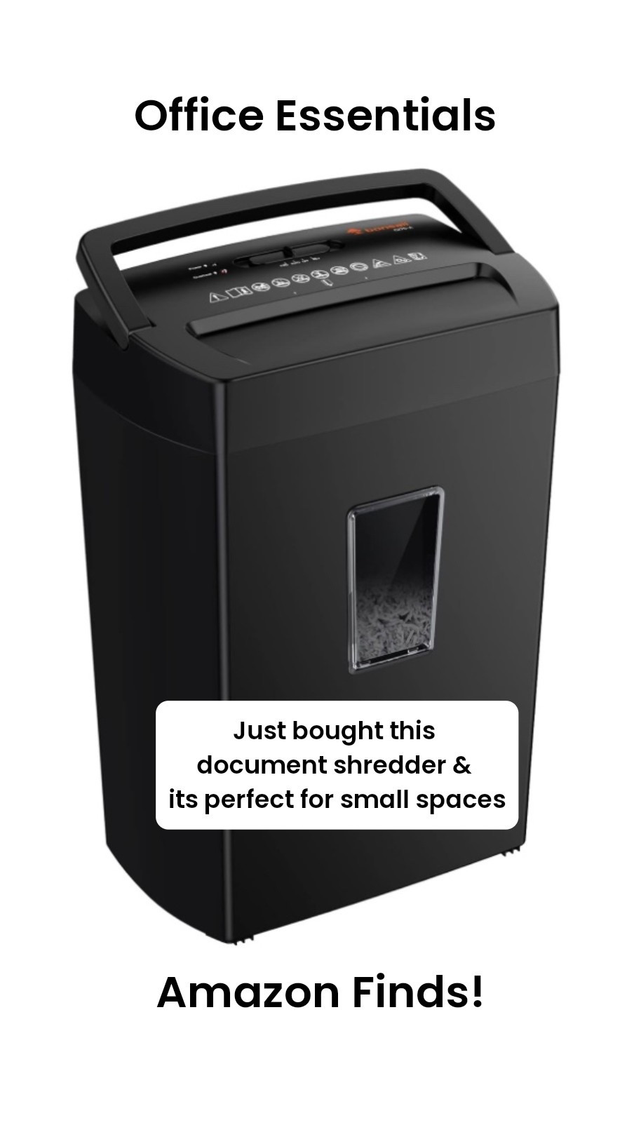 Amazon Finds!
We’re finally re-organizing and cleaning out our office and we just bought this document shredder. It’s perfect for small spaces and super quiet. I love the handle for portability.
30% off!
Tap to see a roundup of office organizing must haves.
#LTKSaleAlert

#LTKOver40 #LTKHome #LTKSaleAlert