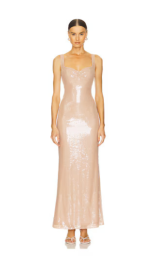 Disa Maxi Dress in Nude | Revolve Clothing (Global)