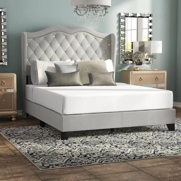 Yusuf Tufted Upholstered Low Profile Standard Bed | Wayfair North America