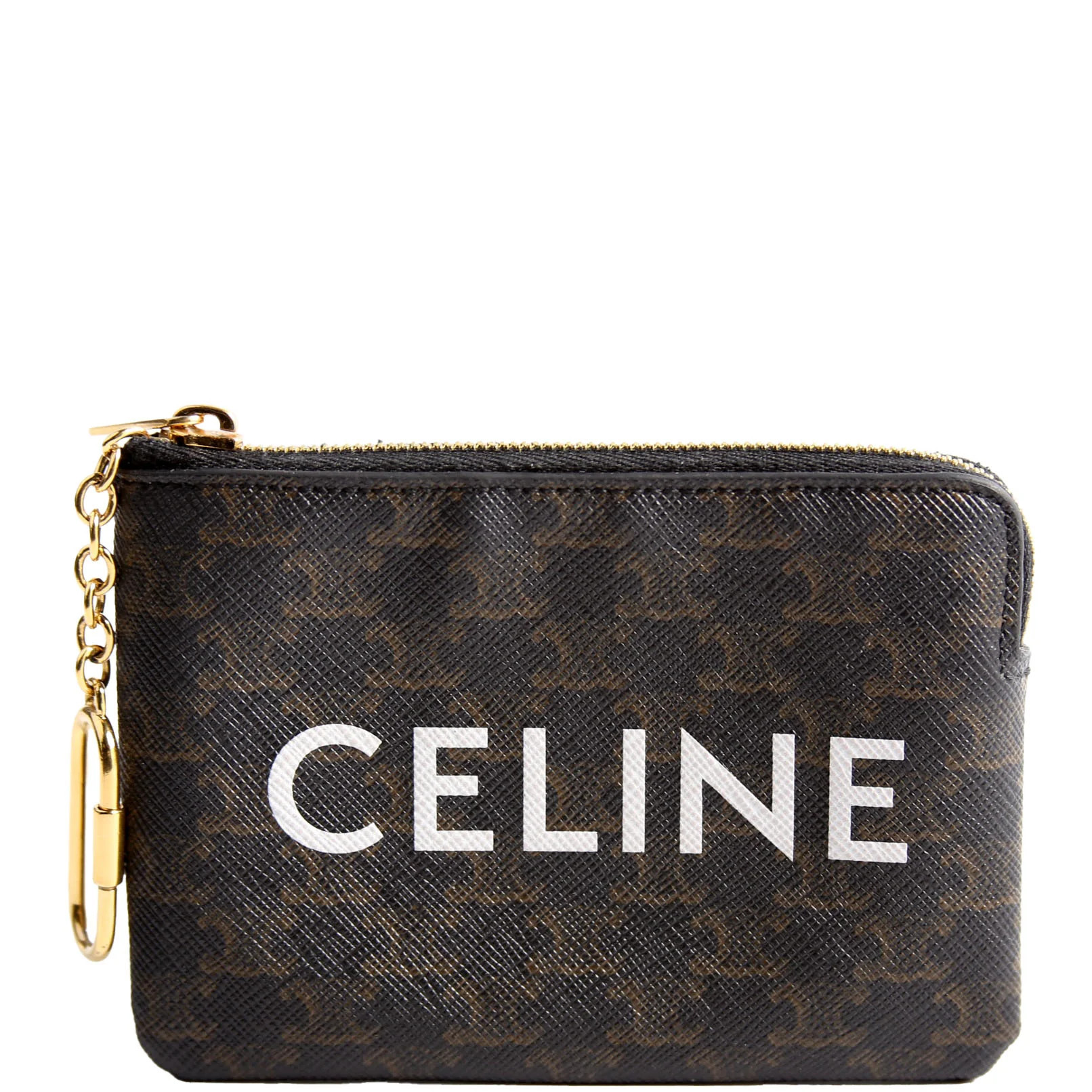 Coin Card Pouch Triomphe Canvas Brown | Keeks Designer Handbags