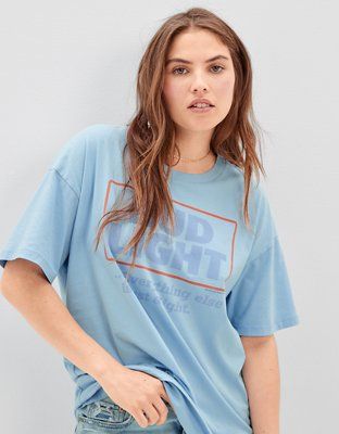 AE Oversized Bud Light Graphic Tee | American Eagle Outfitters (US & CA)