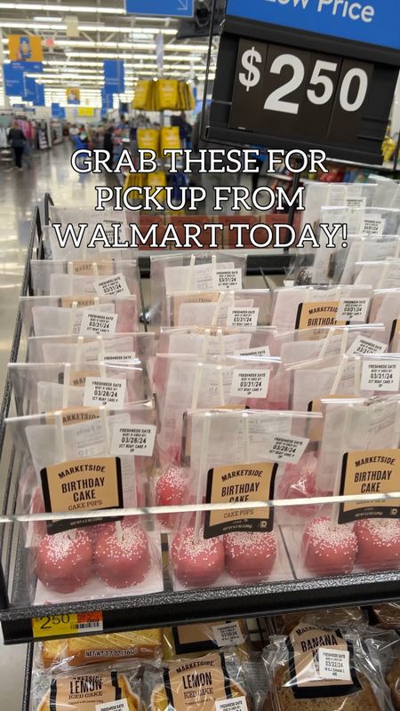 Got cake pops? 🎂 Or more likely a cake pop obsessed kiddo? Walmart is saving us with 2 for $2.50 birthday cake pops that are even BIGGER than the Starbucks ones! (and 1/4 the price) Grab a few of these on your next pickup run! Also great for party treats!

#LTKVideo #LTKparties #LTKfamily