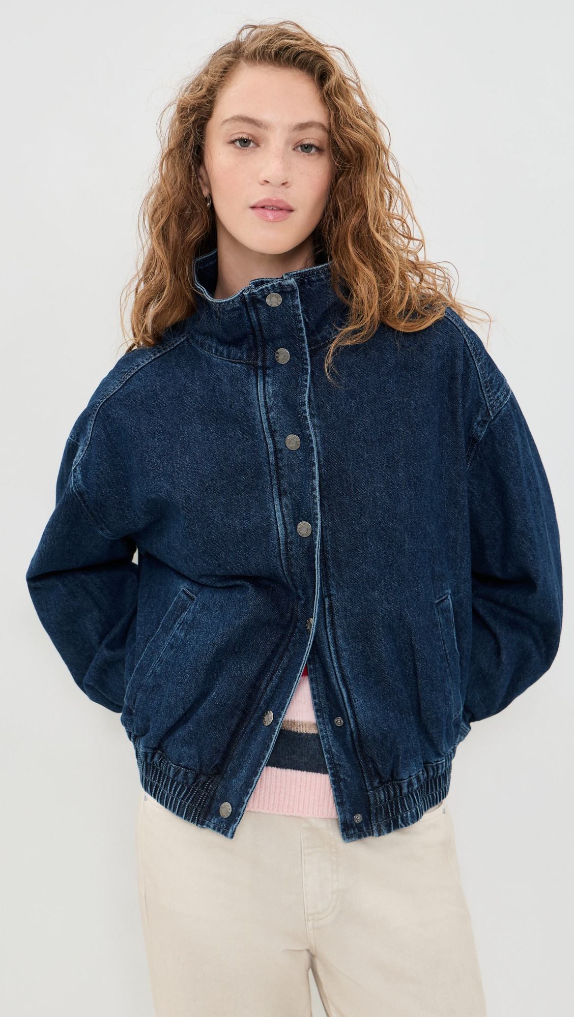 DAZE Phantom Funnel Neck Jacket Rush XS | Shopbop