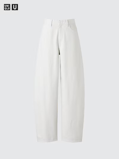 Hose (Barrel Leg)Farbe: 01 OFF WHITEGröße: Damen 24inch22inch23inch24inch25inch26inch27inch28in... | UNIQLO (DE)