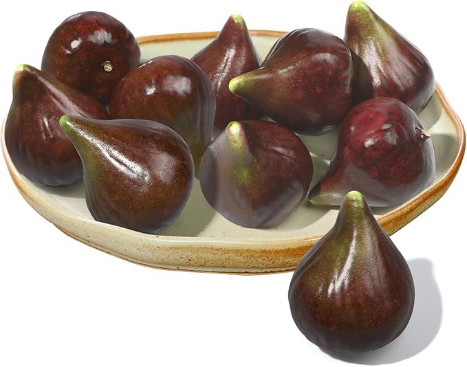 EOPER 10 Pieces Artificial Fig, Lifelike Fig Plastic Fruits, Simulation Figs Realistic Fig Fake F... | Amazon (US)