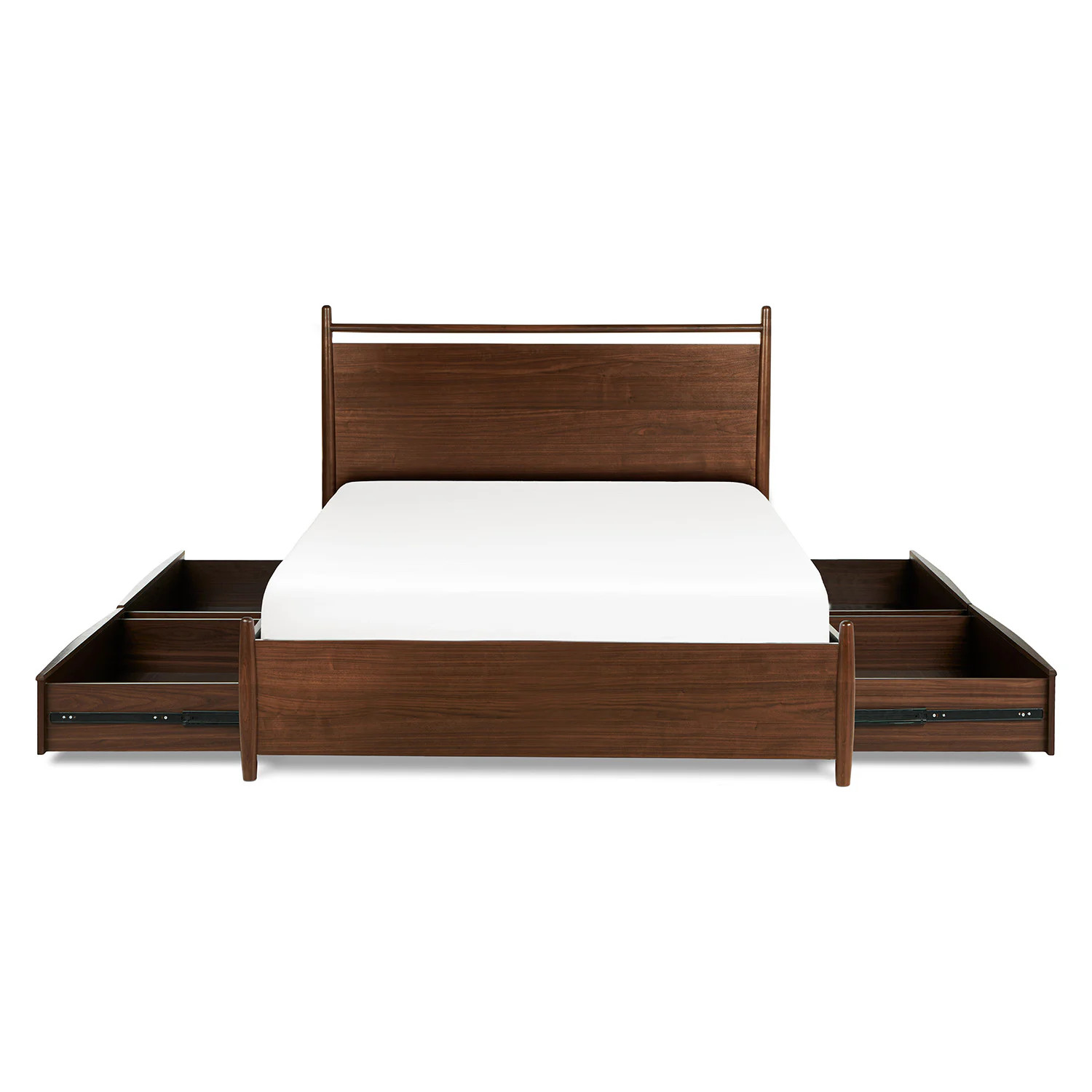Lenia Queen Panel Storage Bed - Walnut | Article