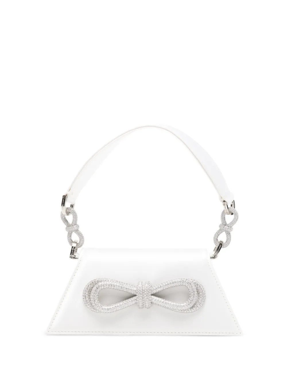 MACH & MACH bow chain tote bag - White | Farfetch Global