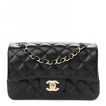CHANEL

Lambskin Quilted Mini Rectangular Flap Black | Fashionphile