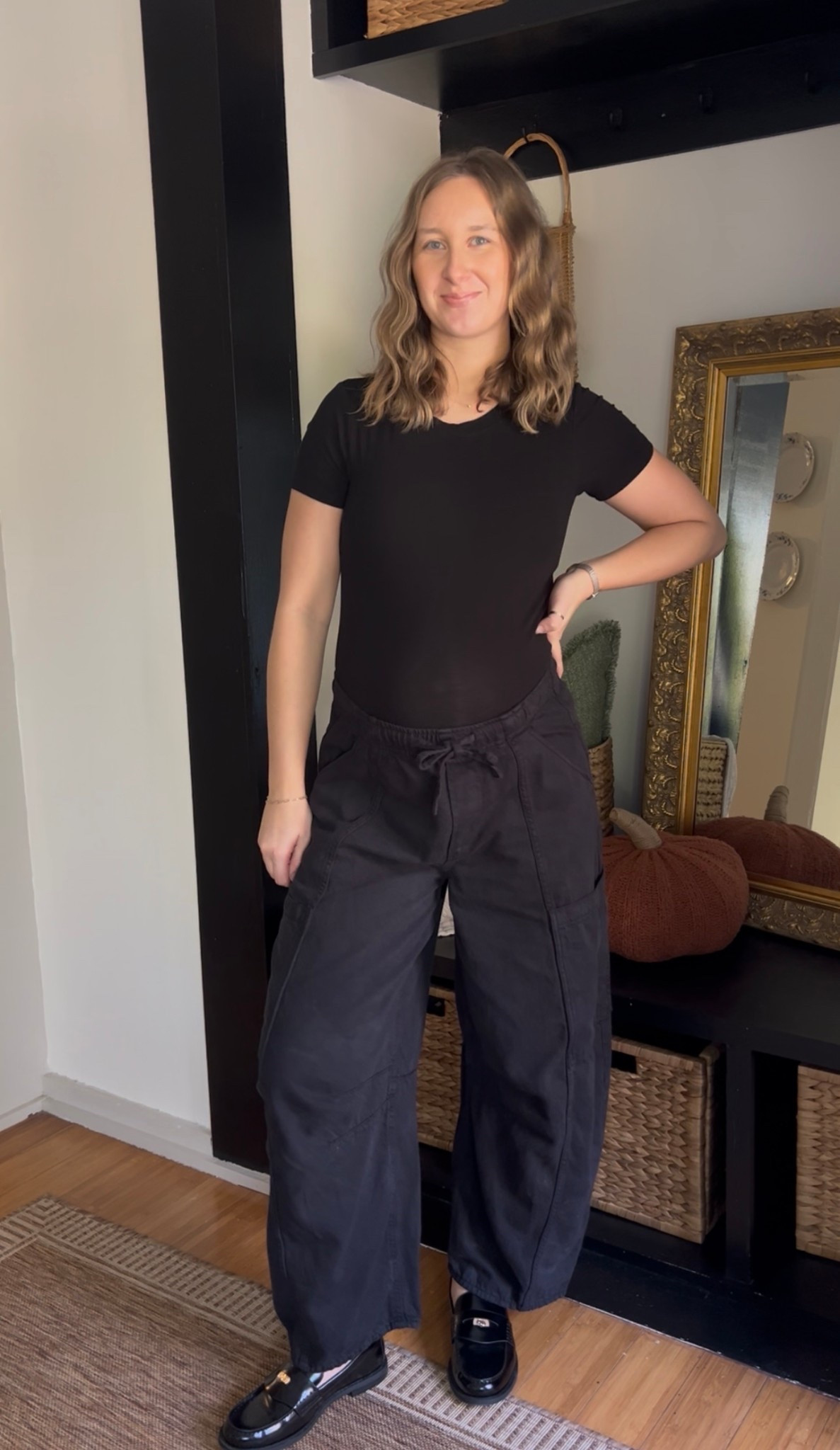 Sized up in the pants for the bump! But I’d say runs a little big normally! 

#LTKFindsUnder100 #LTKGiftGuide #LTKHoliday